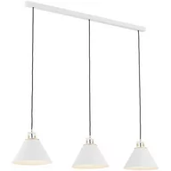 Lampy sufitowe - Argon Orte lampa wisząca 3x15W biały/mosiądz 6173 - miniaturka - grafika 1