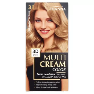 Joanna Multi Cream 3D 31 Piaskowy Blond - Farby do włosów i szampony koloryzujące - miniaturka - grafika 1