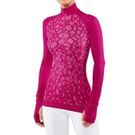 Koszulki i topy damskie - FALKE Wool-tech Trend damska koszulka z długim rękawem czerwony granatowy (Berry) L - miniaturka - grafika 1