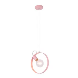 Różowa lampa wisząca koło - V056-Elegio - Lampy sufitowe - miniaturka - grafika 1