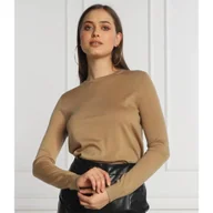 Swetry damskie - Calvin Klein Wełniany sweter | Slim Fit - miniaturka - grafika 1