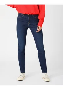 Wrangler High Rise Skinny Damskie Spodnie Jeansowe Night Blue W27Hvh385-W27 L32 - Spodnie damskie - miniaturka - grafika 1