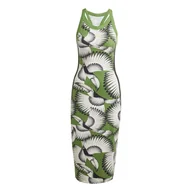 Sukienki - Damska Sukienka ADIDAS FARM DRESS JD6314 – Zielony - miniaturka - grafika 1