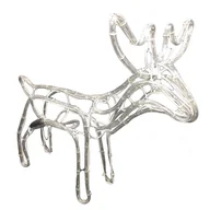 Ozdoby bożonarodzeniowe - Renifer zewnętrzny 216 LED 0,6 m biały - miniaturka - grafika 1