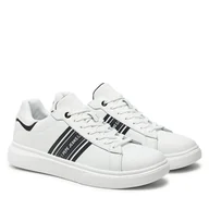Sneakersy męskie - Sneakersy Pepe Jeans PMS00023 Biały - miniaturka - grafika 1