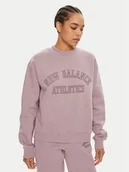Bluzy damskie - New Balance Bluza Graphic WT43516 Fioletowy Relaxed Fit - miniaturka - grafika 1