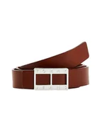 Paski - Tommy Hilfiger Damski Pasek Do Spodni Tjw Heritage Lock Leather Brown Aw0Aw11655 Gtu 85 - miniaturka - grafika 1