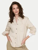 Koszule damskie - ONLY Koszula jeansowa Silla 15338783 Écru Slim Fit - miniaturka - grafika 1