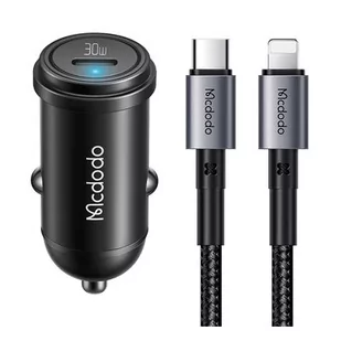 Ładowarka samochodowa MCDODO CC-7492 30W Czarny + kabel USB Typ C - Lightning - Ładowarki samochodowe - miniaturka - grafika 1