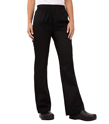 Chef Works Damskie spodnie Essential Baggy Chef, czarne, XXXL
