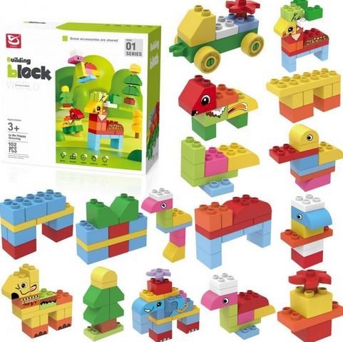 Klocki Zwierzęta 68 el. 6994