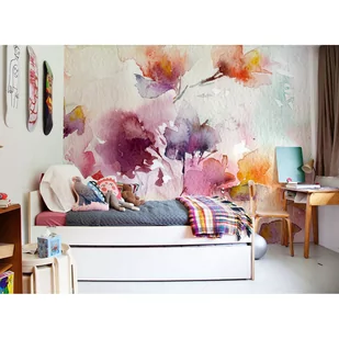Flizelina tapeta Kolorowe farby kwiatowe 208x146cm - Tapety - miniaturka - grafika 1