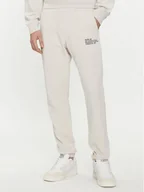 Spodnie sportowe męskie - Replay Spodnie dresowe M9993.000.23650P Beżowy Regular Fit - miniaturka - grafika 1