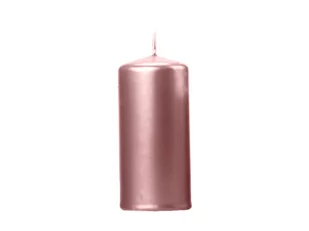 Party Deco Świeca klubowa metaliczna różowe złoto, 1 szt. SKKMET-019R-OP - Świece - miniaturka - grafika 1