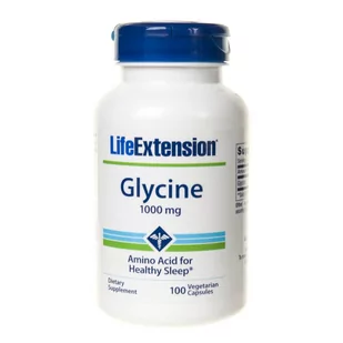 Life Extension Life Extension Glicyna 1000 mg - 100 kapsułek LE01669 - Witaminy i minerały - miniaturka - grafika 1