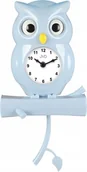 Wyposażenie pokoiku dziecięcego - JVD Zegar ścienny JVD HE21.2 dziecięcy z wahadłem sowa 20x40 cm . - miniaturka - grafika 1