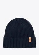 Czapki damskie - Czapka z bawełny klasyczna granatowa - miniaturka - grafika 1