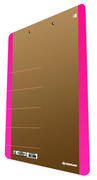 Deski z klipsem - Donau Deska z klipem A4 pojedyncza LIFE kartonowa różowa /2710001FSC-30/ DN1164-8 - miniaturka - grafika 1