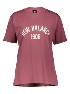 New Balance Koszulka "Essentials Varsity" w kolorze różowym - Koszulki męskie - miniaturka - grafika 1