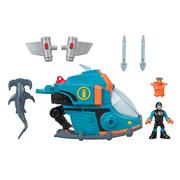 Figurki dla dzieci - Mattel Figurka podwodny rekin głębinowy Imaginext zestaw - miniaturka - grafika 1