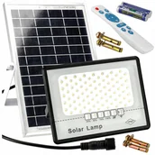 Lampy ogrodowe - Lampa uliczna LED HALOGEN NAŚWIETLACZ SOLARNY 50W PANEL SOLARNY KABEL Solar - miniaturka - grafika 1