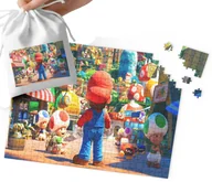 Puzzle - PUZZLE - SUPER MARIO WZORY Z BAJEK I GIER PREZENT NA ŚWIĘTA 110EL WORECZEK - miniaturka - grafika 1