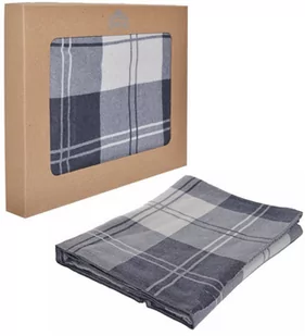 Koc w kratę 100% bawełna 125x150 cm - Koce - miniaturka - grafika 1