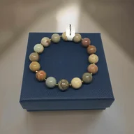 Bransoletki - Bransoletka z jadeitem - kamienie naturalne - miniaturka - grafika 1