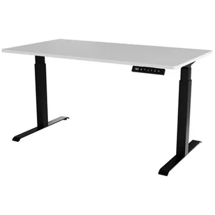 Biurko z elektryczną regulacją wysokości MOON LONG 150x80x72-120 czarny/biały - Biurka - miniaturka - grafika 1