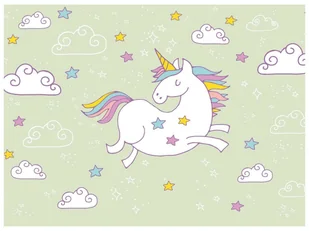 Dekoracyjny opłatek tortowy Jednorożec - A4 - Ciasta i półprodukty do ciast - miniaturka - grafika 1