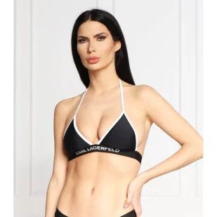 Karl Lagerfeld Góra od bikini triangle elastic - Stroje kąpielowe - miniaturka - grafika 1