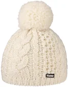 Czapki damskie - Czapka z Pomponem Antonia by Eisbär, biały, One Size - miniaturka - grafika 1