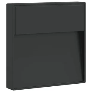 vidaXL Zewnętrzny kinkiet LED, czarny, odlewane aluminium - Lampy ogrodowe - miniaturka - grafika 1