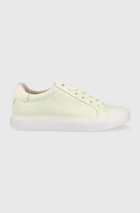 Calvin Klein tenisówki damskie kolor żółty - Trampki damskie - miniaturka - grafika 1