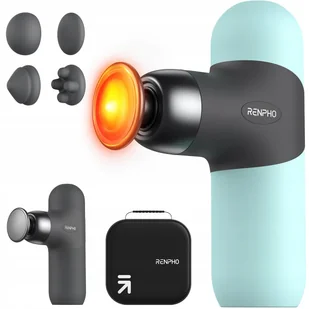 Renpho Mini Masażer Termiczny Z Funkcją Ciepła Niebieski Podróżny - Masażery - miniaturka - grafika 1