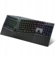 Klawiatury - Perixx PERIBOARD-835 BR DE, wireless RGB illuminated ergonomic mechanical keyboard - flat brown tactile switches 57150Q - miniaturka - grafika 1