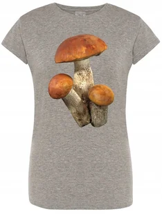 T-Shirt damski nadruk Kozaki Czerwone Grzybki M - Koszulki i topy damskie - miniaturka - grafika 1