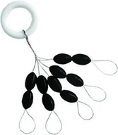 Inne akcesoria dla wędkarzy - Jaxon Duże stopery gumowe 5x9mm czarne - miniaturka - grafika 1