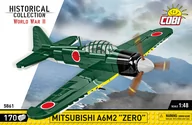 Klocki - Cobi, Klocki 5861 Samolot Hc Wwii Mitsubishi A6M2 "Zero" 170 Kl. - miniaturka - grafika 1