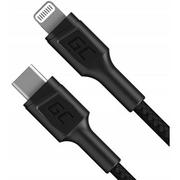 Kable USB - Apple Green Cell Kabel Green Cell Power Stream USB-C Lightning 100 cm ze wsparciem Power Delivery MFi Certif KABGC07 - miniaturka - grafika 1