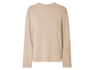 esmara® Sweter damski z cienkiej dzianiny (Beżowy, L(44/46)) - Swetry damskie - miniaturka - grafika 1