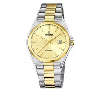 Zegarki męskie - Zegarek Festina Classic F20554-3 Silver/Gold - grafika 1