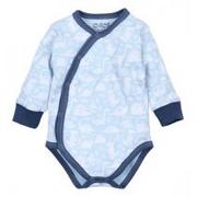 Body dla niemowląt - Nini Body niemowlęce z bawełny organicznej dla chłopca 0-3 miesiące, rozmiar 56 - miniaturka - grafika 1