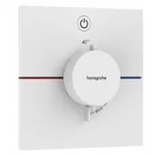 Baterie podtynkowe - HANSGROHE 15571700 ShowerSelect Comfort E Bateria termostatyczna, podtynkowa do 1 odbiornika Biały Matowy - miniaturka - grafika 1