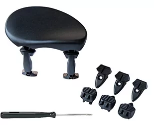 Wittner Uchwyt na podbródek Augsburg Violine 3/4 kolory palisandrowe, uchwyt na podbródek z tworzywa sztucznego High-Tech z możliwością wyboru wysokości i nachylenia, bez śrubokręta - Instrumenty smyczkowe - miniaturka - grafika 3