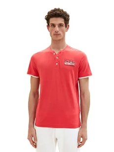 TOM TAILOR Koszulka męska 1036321, 31045-Soft Berry Red, M, 31045 - Soft Berry Red, M - Koszulki męskie - miniaturka - grafika 1