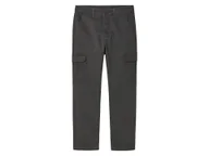 Spodnie i spodenki dla chłopców - pepperts!® Spodnie dziecięce cargo z bawełną (Szary, 140) - miniaturka - grafika 1