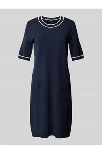 Sukienka z dzianiny o długości do kolan z nakładanymi kieszeniami model Kaleo - Joop! - Sukienki - miniaturka - grafika 1