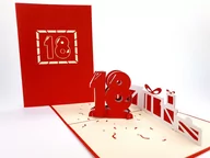 Kartki okolicznościowe i zaproszenia - Karnet okolicznościowy 3D, Osiemnaste urodziny - miniaturka - grafika 1