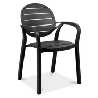 Krzesła - D2.Design Krzesło Palma antracyt 209625 - miniaturka - grafika 1